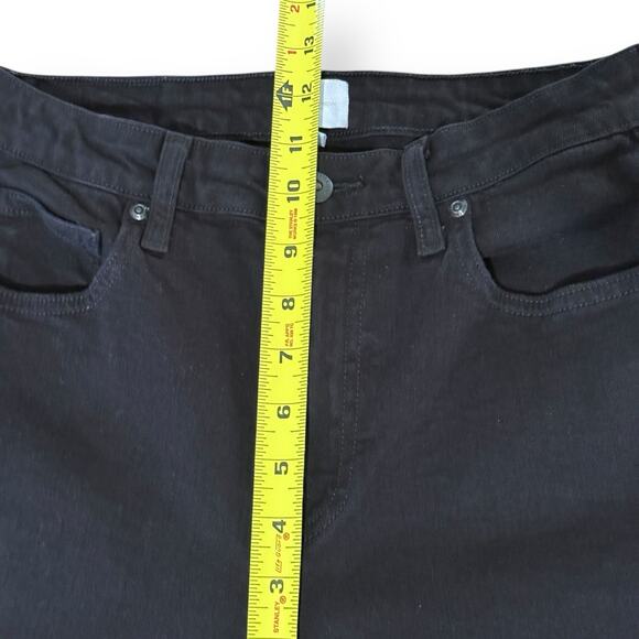 Jonathan Simkhai Black River High Rise Raw Hem Straight Leg Ankle Jeans Size 27 - Picture 9 of 10